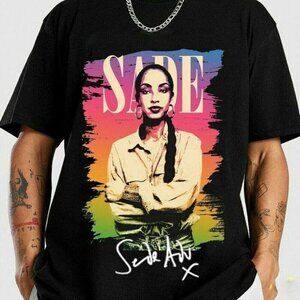 Sade Album Cover Retro Soul RB Singer Classic Music Fan T-Shirt  90